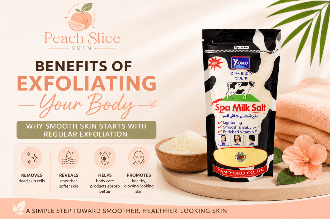 Benefits of Exfoliating Your Body: Why Smooth Skin Starts with Regular Exfoliation - Peach Slice Skin
