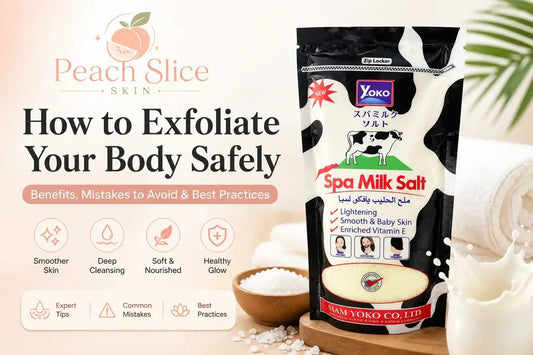 How to Exfoliate Your Body Safely: Benefits, Mistakes to Avoid & Best Practices - Peach Slice Skin