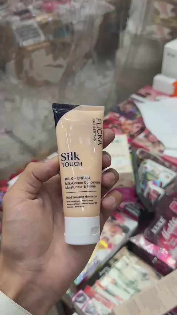 Flicka Silk Touch Milk Cream 50g moisturizing face cream and makeup primer with Aloe Vera and Shea Butter